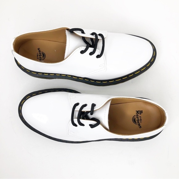 Dr Martens white patent oxfords 26754 unisex - Picture 9 of 13